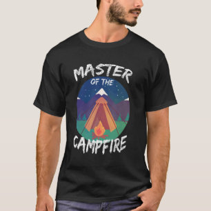 T-shirt Maître de la chemise humoristique de camping au fe