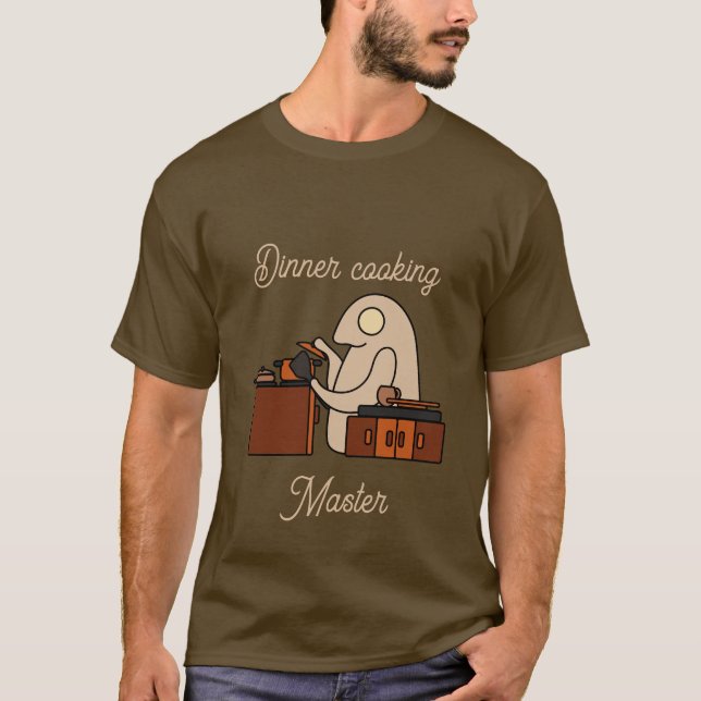 T-shirt Maître de la cuisine du dîner (Devant)