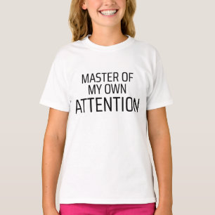 T-shirt Maître de ma propre attention Machine à écrire min