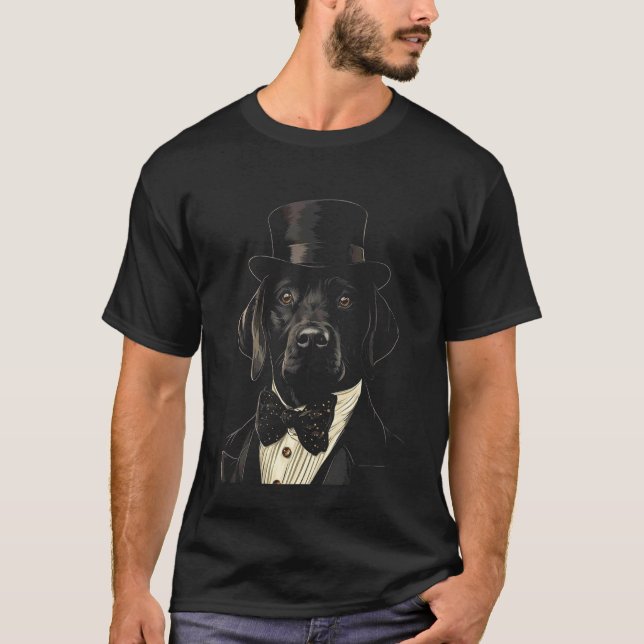 T-shirt Maître de manège Labrador Vintage (Devant)