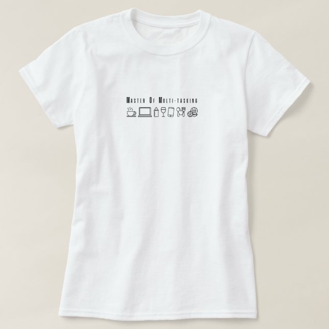 T-shirt Maître de Multi-Tâche Funny Maman Vie (Design devant)