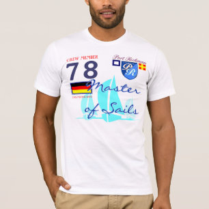 T-shirt Maître de navigation de Richman de port de drapea