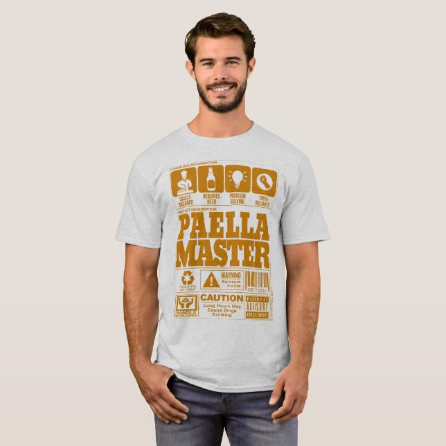 T-shirt Maître de Paella (Devant entier)