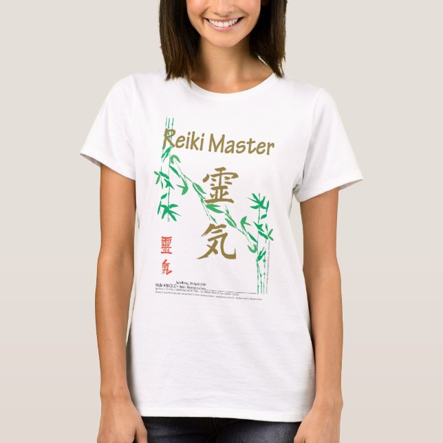 T-shirt Maître de Reiki (Devant)