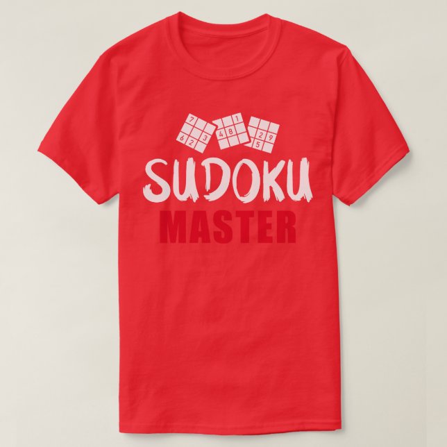 T-shirt maître de Sudoku (Design devant)