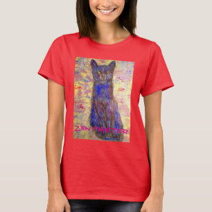 T-shirt maître de zen frais de chat