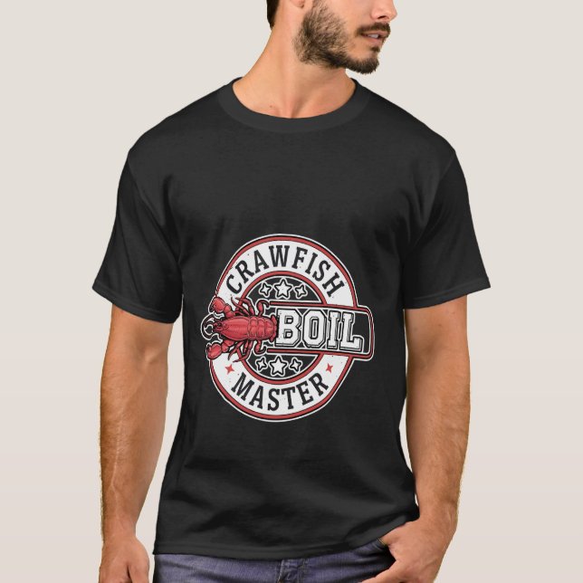 T-shirt Maître d'ébullition de l'écrevisse Fruits de mer c (Devant)