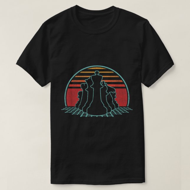 T-shirt Maître d'échecs rétro design vintage (Design devant)