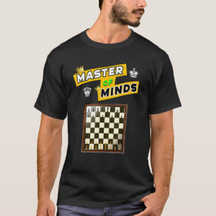 T-shirt Maître des Esprits  Échiquier et pièces Stratégie 