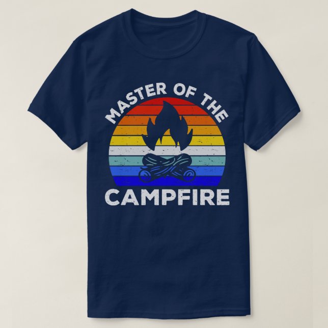 T-shirt Maître Des Sorties De Camping Campfire IV (Design devant)