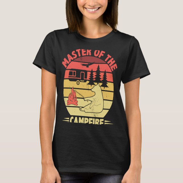 T-shirt Maître Du Camper Camping Camping Camping Extérieur (Devant)