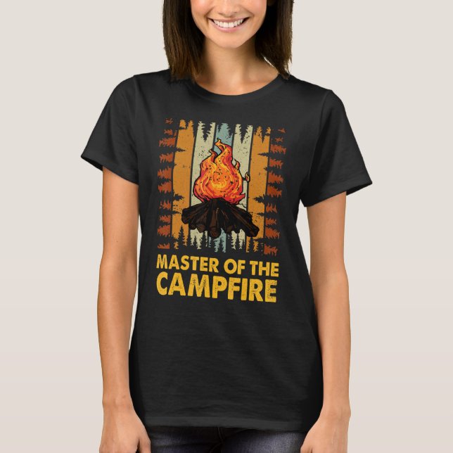 T-shirt Maître Du Camper De Camping Retro (Devant)
