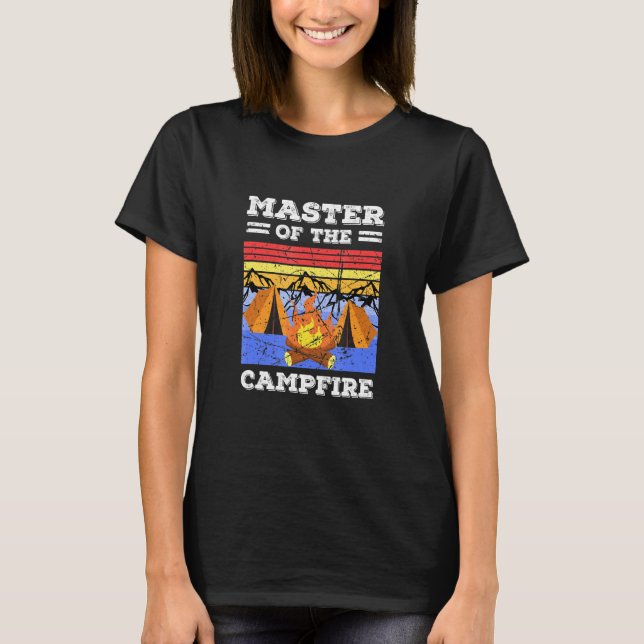 T-shirt Maître Du Camping Camping Camping Camping Camper (Devant)