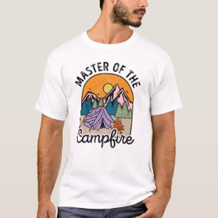 T-shirt Maître Du Camping Funny Camping Camping Vintage