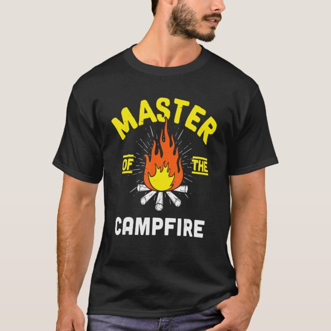 T-shirt Maître Du Camping Papa Camper Daddy Fo (Devant)
