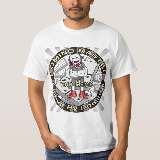 T-shirt Maître du Domino Singe Chaussette (Devant)