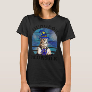 T-shirt Maître du Donjon Miaou Chat Joueur de jeu de r