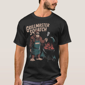 T-shirt Maître du grill Sasquatch Amateur de BBQ Drôle de