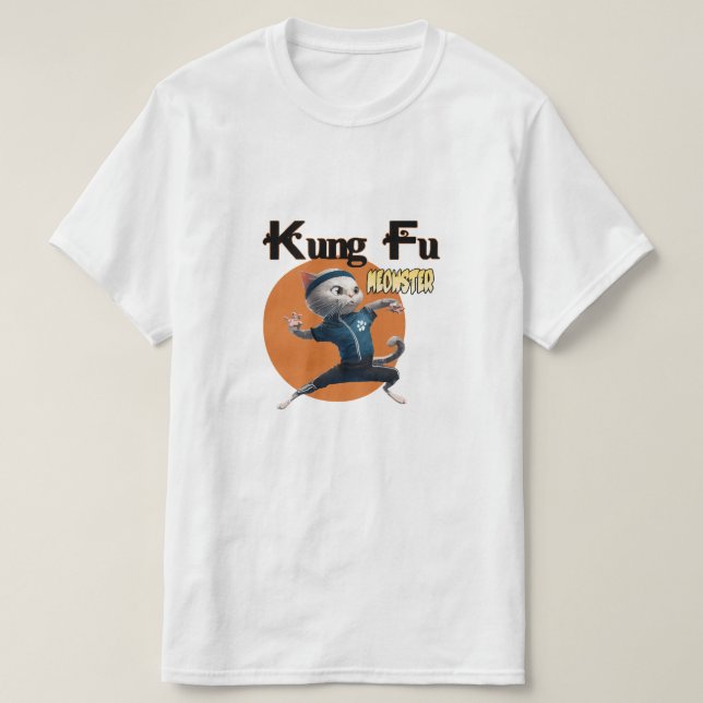 T-shirt Maître Kung Fu Meowster (Design devant)