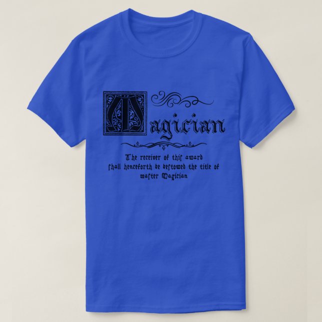 T-shirt Maître magicien médiéval (Design devant)