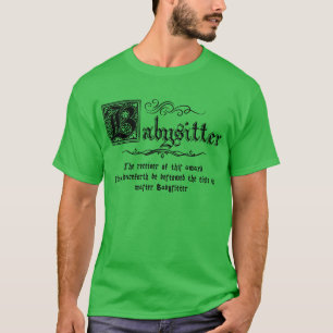 T-shirt Maître médiéval Babysitter