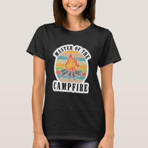 T-shirt Maître Rétro du Feu de Camp Camping