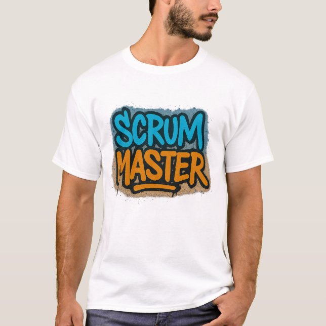 T-shirt Maître Scrum Graffiti (Devant)