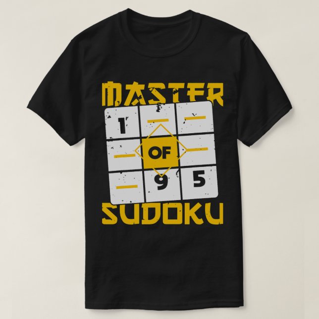 T-shirt Maître Sudoku Sudoku Champion Math Jeu Joke Sa (Design devant)