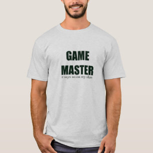T-SHIRT MAÎTRE T DE JEU