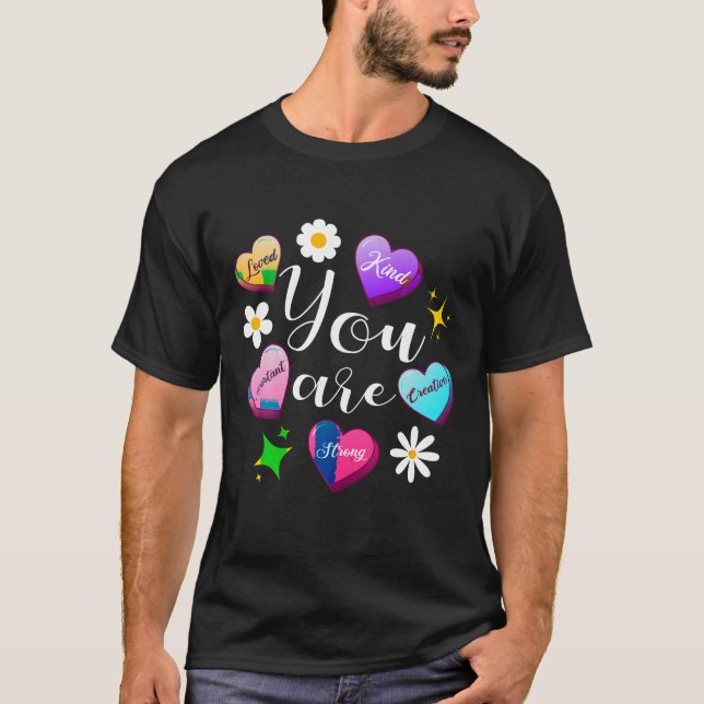 T-shirt Maître Valentine Day Funny Retro Heart Candy (Devant)
