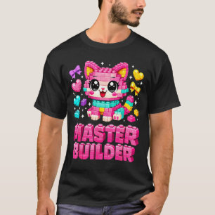 T-shirt Maîtresse de construction filles enfants briques d