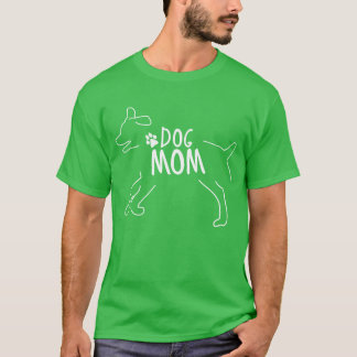 T-shirt Maîtresse maman chien chien vintage