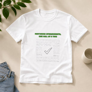 T-shirt Maîtrise des feuilles de calcul Progression de l'a