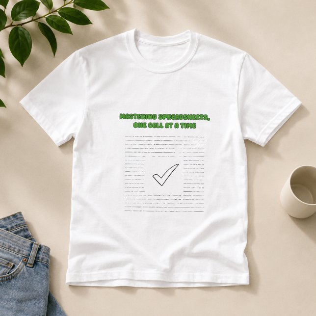 T-shirt Maîtrise des feuilles de calcul Progression de l'a (Créateur téléchargé)
