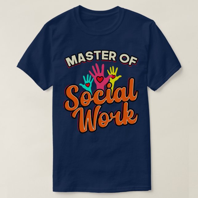 T-shirt Maîtrise du travail social (Design devant)