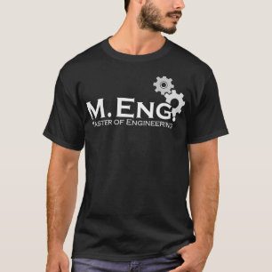 T-shirt Maîtrise en ingénierie Meng Ingénieur diplôme univ