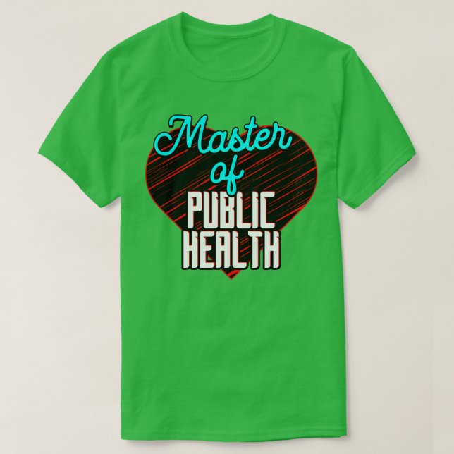 T-shirt Maîtrise en santé publique (Design devant)