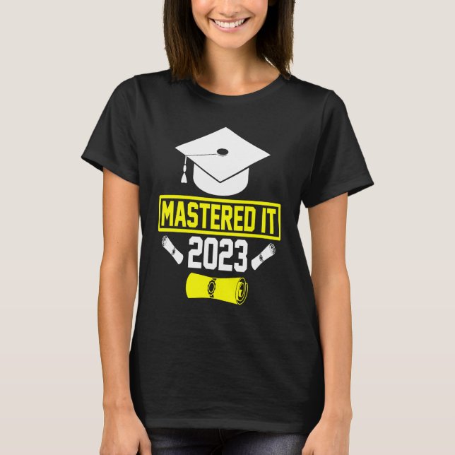T-shirt Maîtrise Il 2023 Graduation School College Diplôme (Devant)