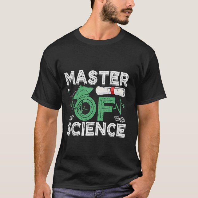 T-shirt Maîtrise MASTER DE SCIENCE Drôle de master de  (Devant)