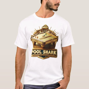 T-shirt Maîtriser le jeu : Pool Shark Logo sur Pool Table