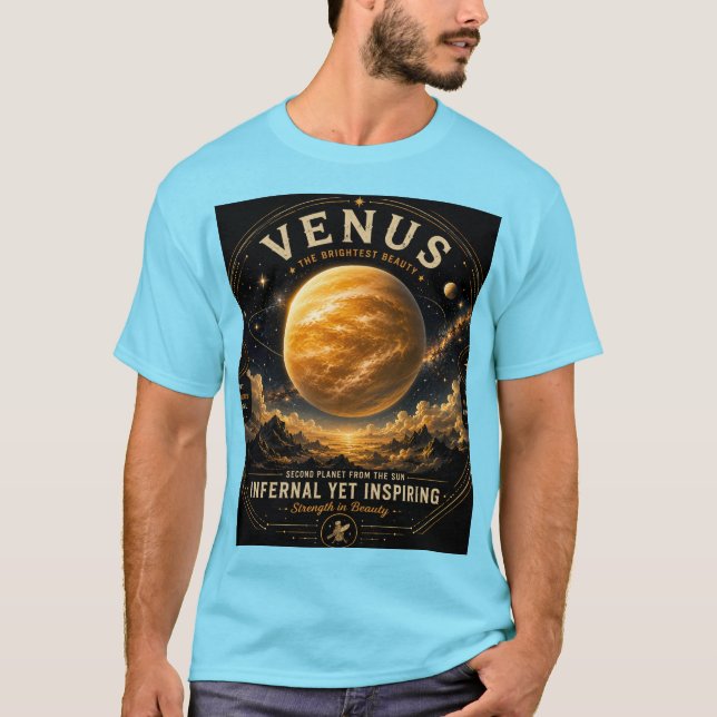 T-shirt Majesté dorée de Vénus. (Devant)