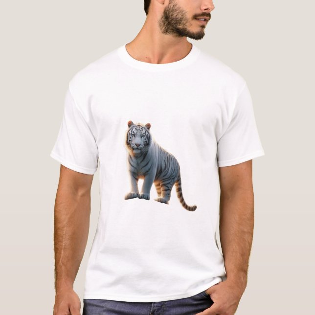 T-shirt Majesté du Tigre Blanc. (Devant)