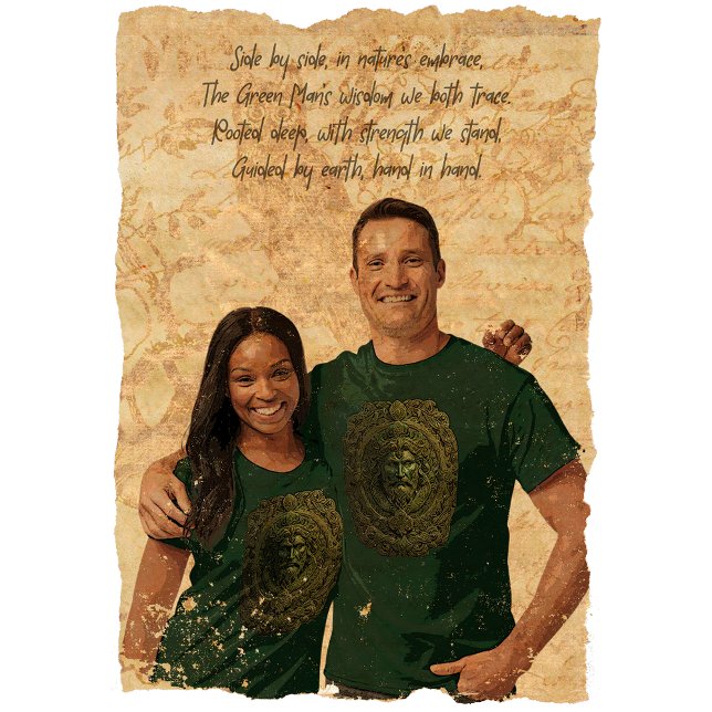 T-shirt Majesté verte : Homme vert (Créateur téléchargé)