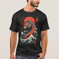 Majestic Artistique Japonais Dragon Spirit Tee
