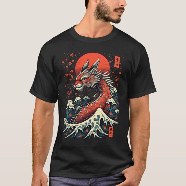T-shirt Majestic Artistique Japonais Dragon Spirit Tee (Devant)