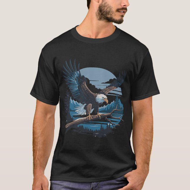 T-shirt Majestic Bald Eagle (Devant)