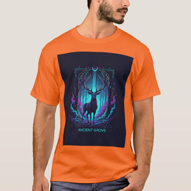 T-shirt Majestic Deer Glow Tee" (Devant)
