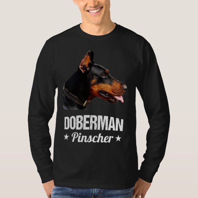 T-shirt Majestic Doberman Pinscher Animal Art Design (Devant)