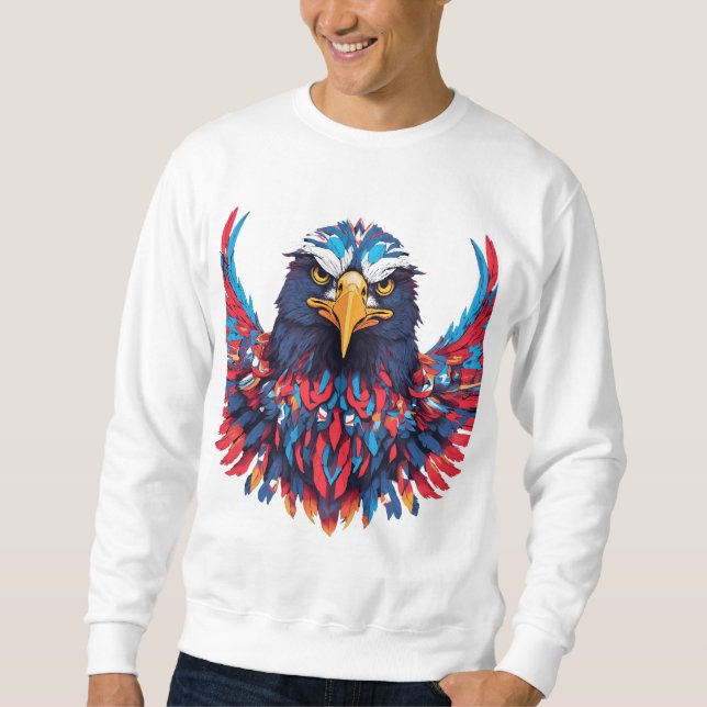 T-shirt Majestic Eagle - Tourner haut avec Bol (Devant)