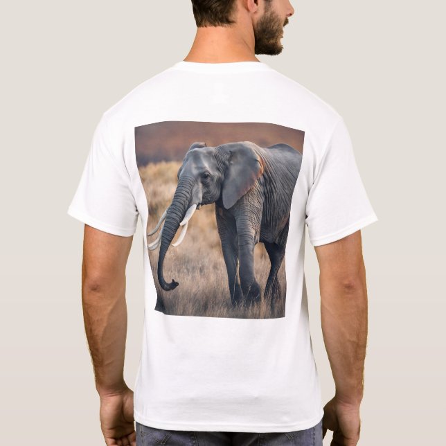 T-shirt Majestic Elephant Tee 5 (Dos)